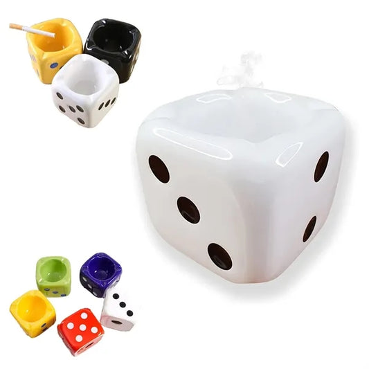Ceramic Dice Cigarette Ashtray