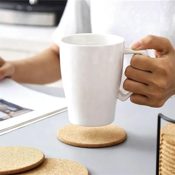 Wooden Thick Round Absorbent Drinking Cup Base Mug Coaster