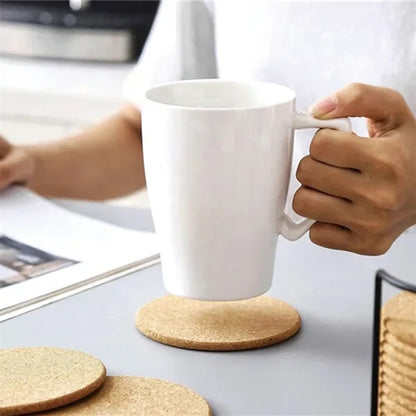 Wooden Thick Round Absorbent Drinking Cup Base Mug Coaster