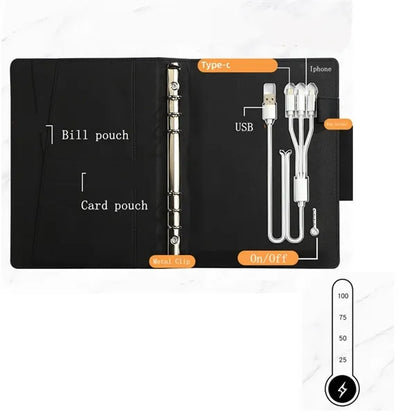 A5 LED Logo Wireless Charging Notebook