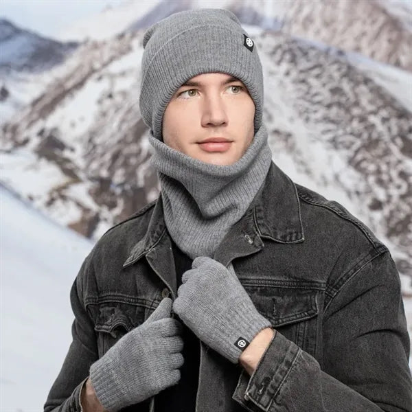 Beanie Hat Scarf Gloves Set For Cold Weather
