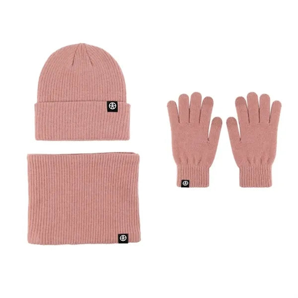Beanie Hat Scarf Gloves Set For Cold Weather