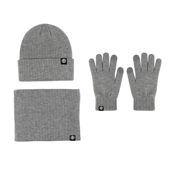 Beanie Hat Scarf Gloves Set For Cold Weather
