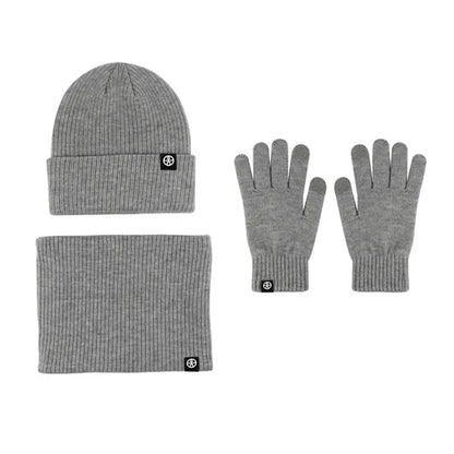 Beanie Hat Scarf Gloves Set For Cold Weather