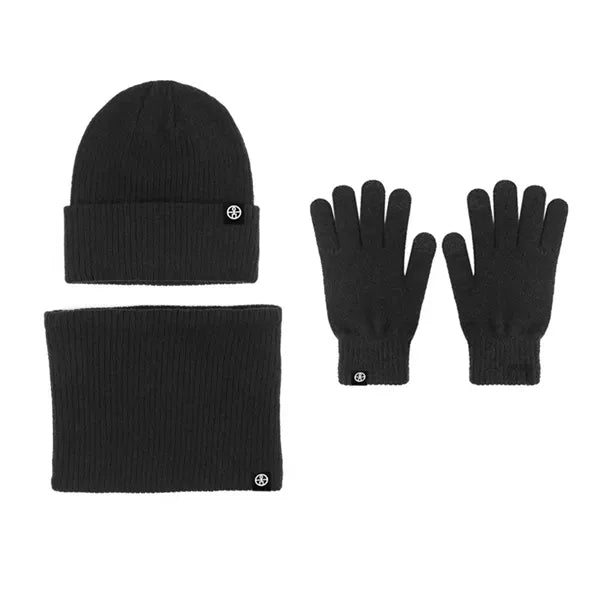 Beanie Hat Scarf Gloves Set For Cold Weather