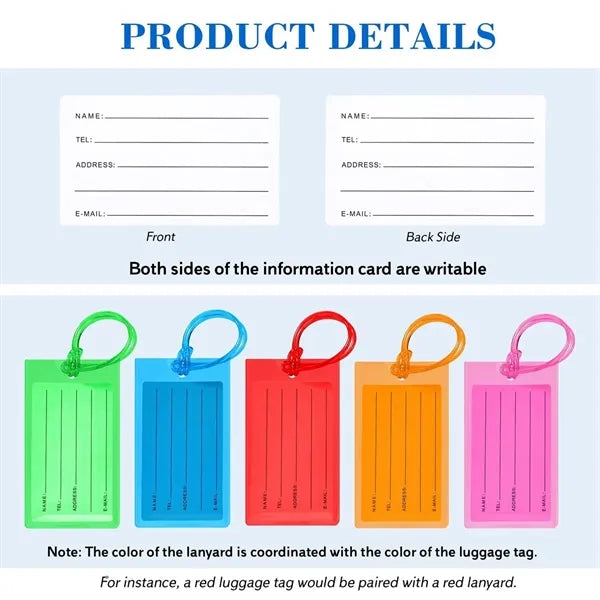 Bag & Luggage Tag with Business Card Insert