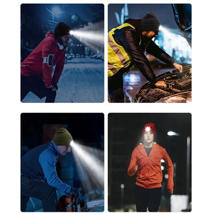 LED Light Up Acrylic Knit Hat Wireless Music Cap