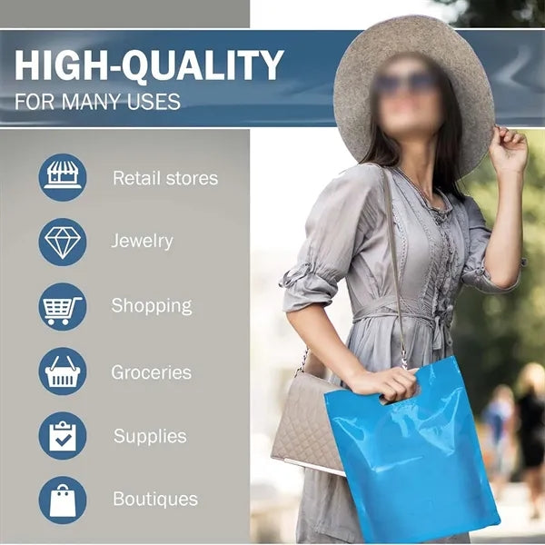 Extra Thick Glossy Retail Shopping Bags for Small Business