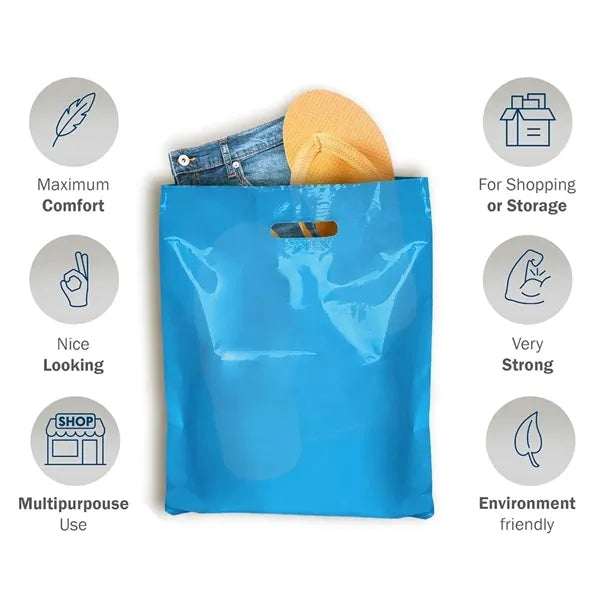 Extra Thick Glossy Retail Shopping Bags for Small Business