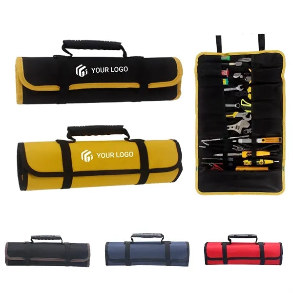 Multifunctional large-capacity portable  roll-up tool bag