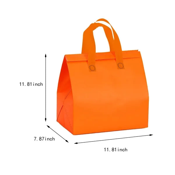 Portable large waterproof non-woven tote insulated bag
