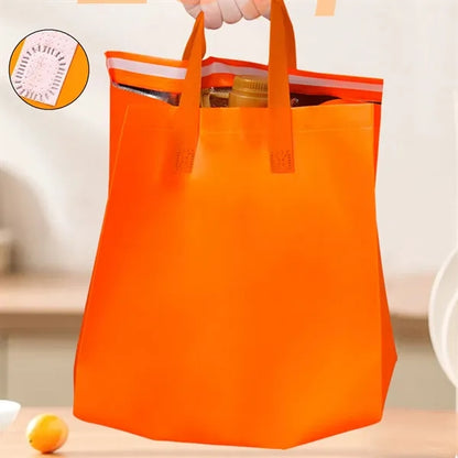 Portable large waterproof non-woven tote insulated bag