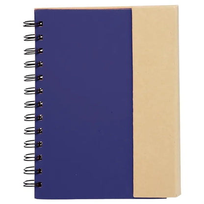 5.25" x 7" in. Eco flip top notebook with sticky notes