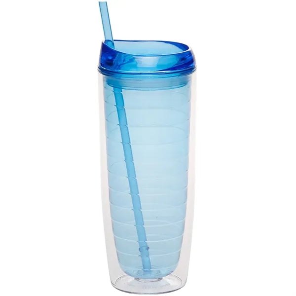 20 oz. BPA free Tall Double Wall Acrylic Tumblers w/ Straw