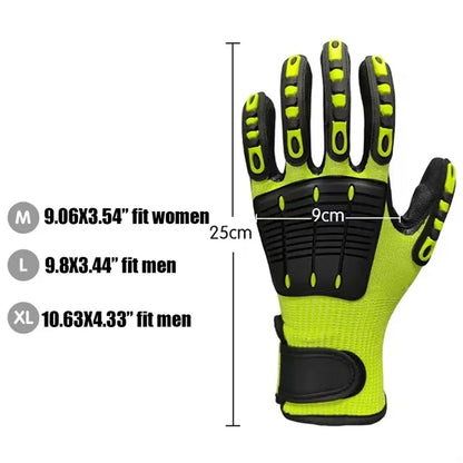TPR Impact Resistant Safety Gloves