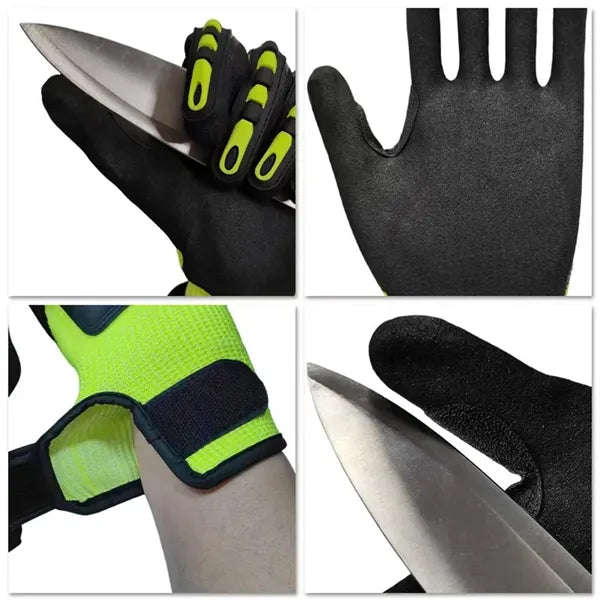 TPR Impact Resistant Safety Gloves