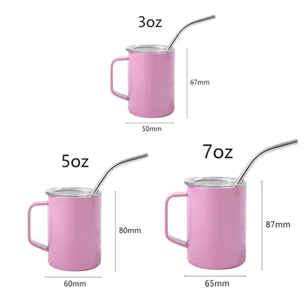 Mini 3oz/5oz/7oz Mug Tumbler Shot Glass With Handle