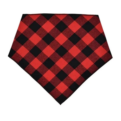 Dog Triangle Lightweight Buffalo Bandana Plaid Scarf