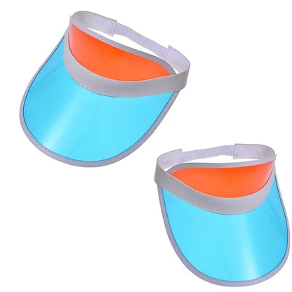 PVC Colored Sun Visor Hat