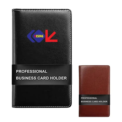 Leather Professional Business Card Book Holder