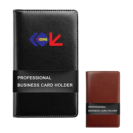 Leather Professional Business Card Book Holder