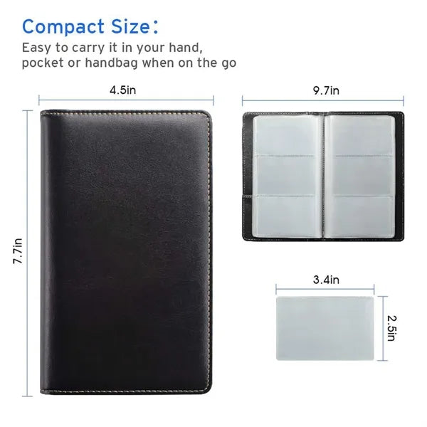 Leather Professional Business Card Book Holder