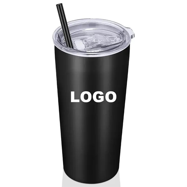 20oz Stainless Steel Insulated Tumbler with Lid and Straw