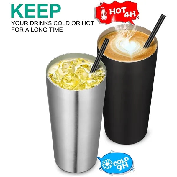 20oz Stainless Steel Insulated Tumbler with Lid and Straw