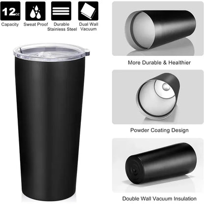 20oz Stainless Steel Insulated Tumbler with Lid and Straw