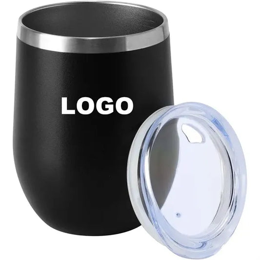 12 oz Insulated Wine Tumbler with Lid
