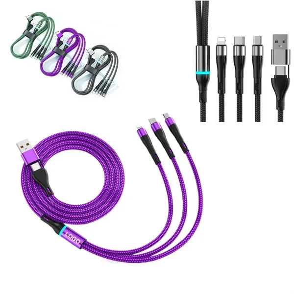 3 in 2 Fast Charging Cable with Light