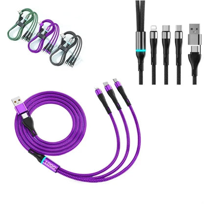 3 in 2 Fast Charging Cable with Light