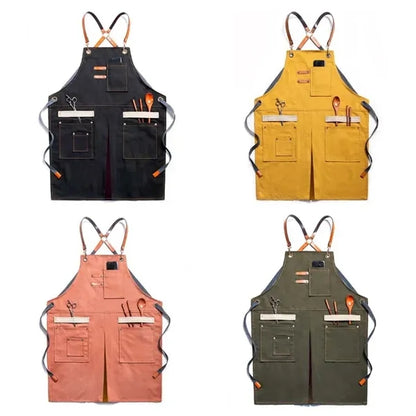 Heavy Duty Work Apron With Tool Pockets