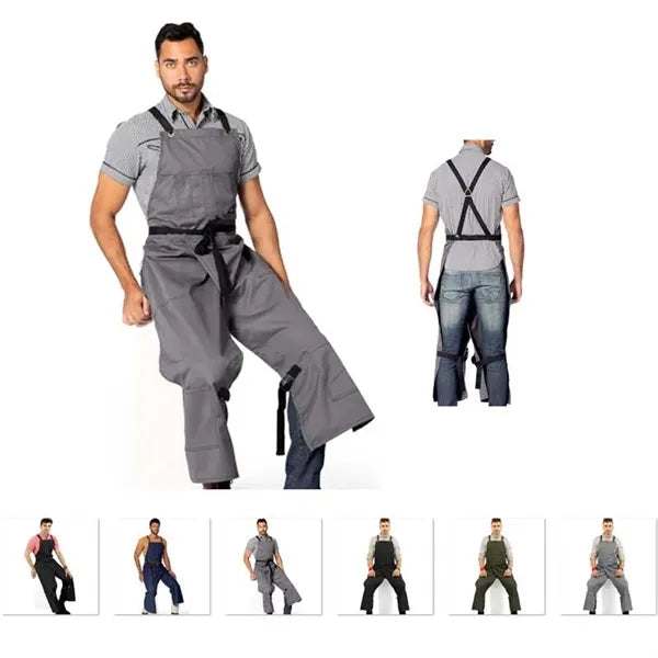 Full Coverage Cross Back Split Leg Apron