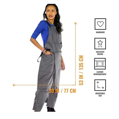 Full Coverage Cross Back Split Leg Apron