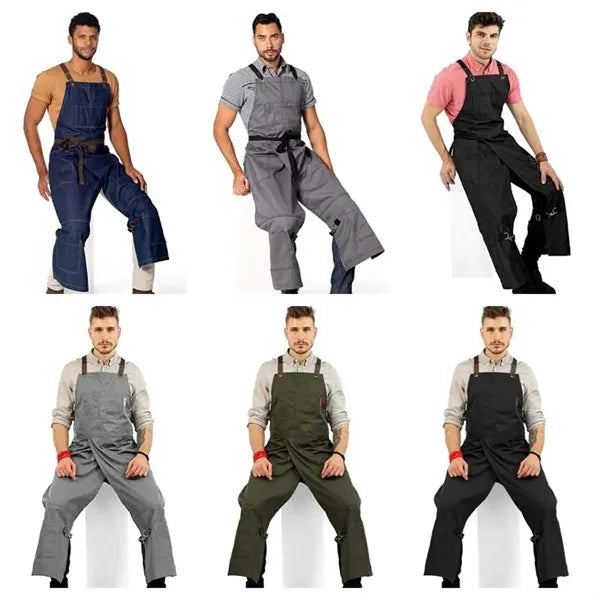 Full Coverage Cross Back Split Leg Apron