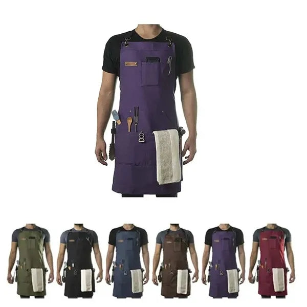 Cross Back With Multiple Pockets Apron
