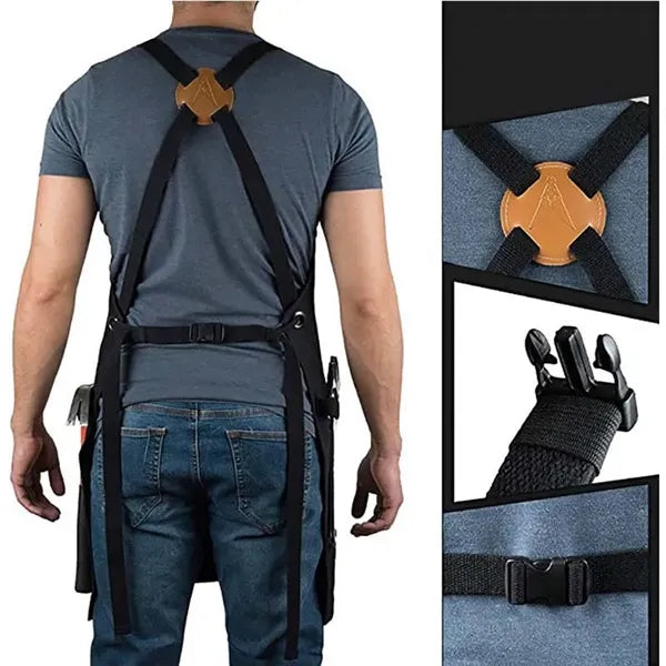 Cross Back With Multiple Pockets Apron