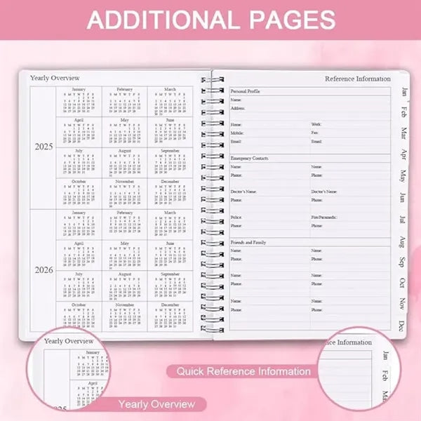 2025 Weekly & Monthly Planner-Calendar  Notebook