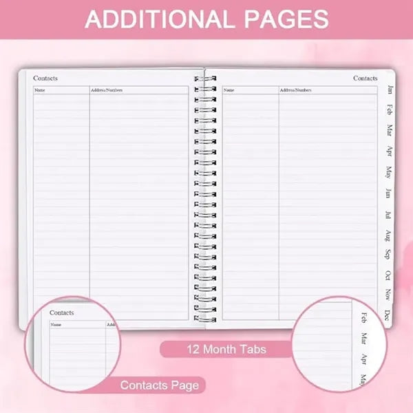 2025 Weekly & Monthly Planner-Calendar  Notebook