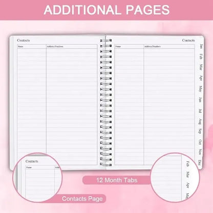 2025 Weekly & Monthly Planner-Calendar  Notebook