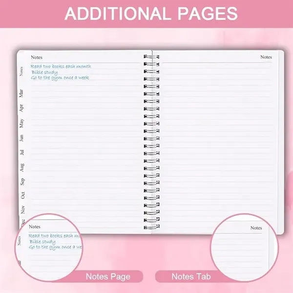 2025 Weekly & Monthly Planner-Calendar  Notebook