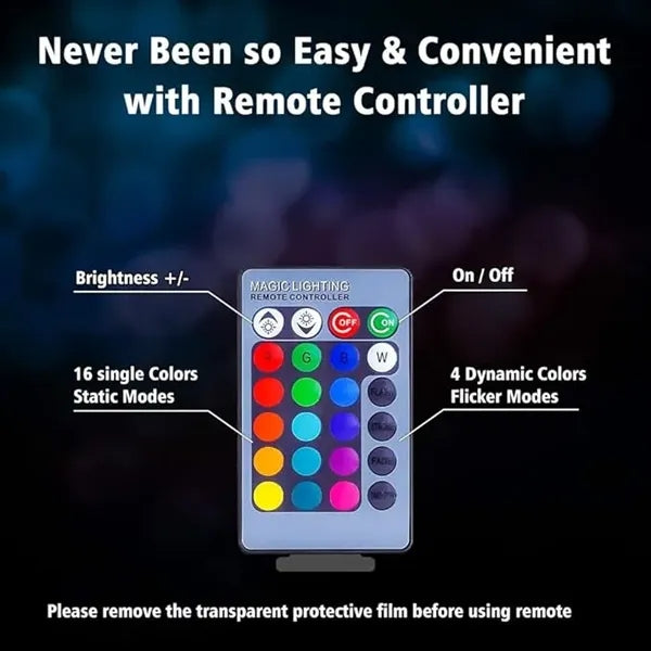 3D Lamp Night Light with Remote & Touch Control