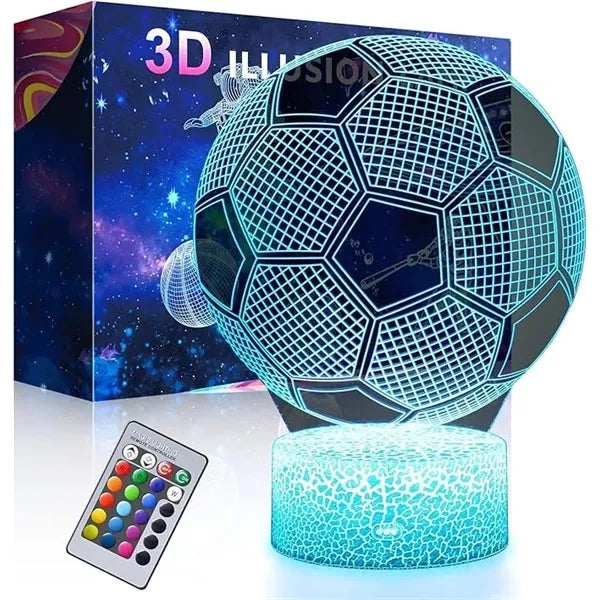 3D Lamp Night Light with Remote & Touch Control