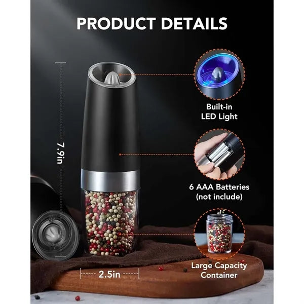 Gravity Electric Salt Pepper Grinder