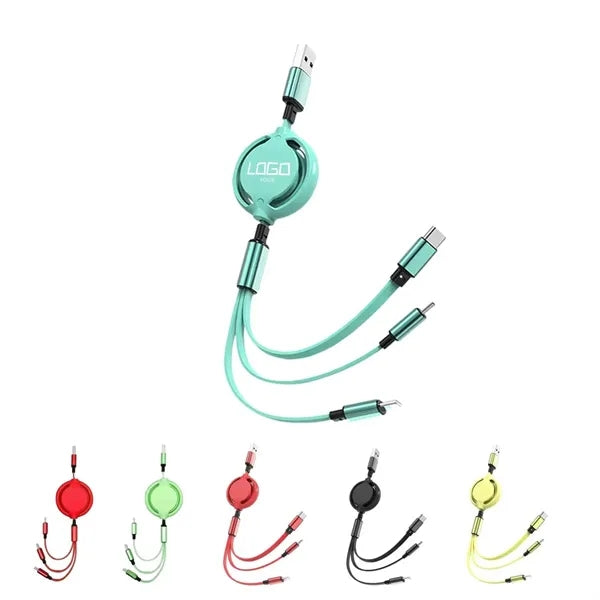 3 in 1 Retractable Charging Cable