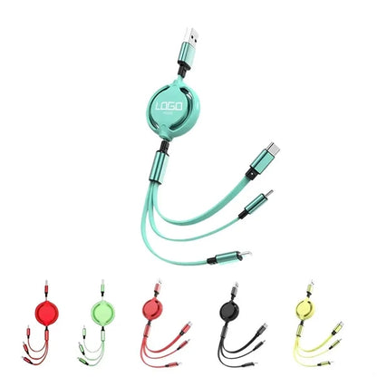 3 in 1 Retractable Charging Cable
