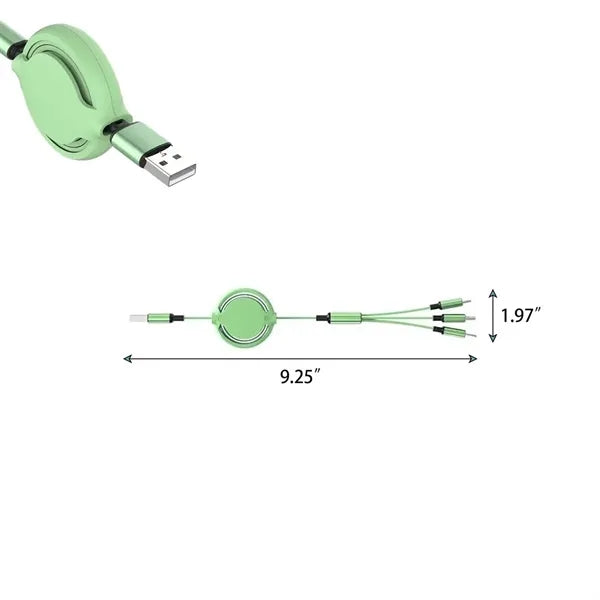 3 in 1 Retractable Charging Cable