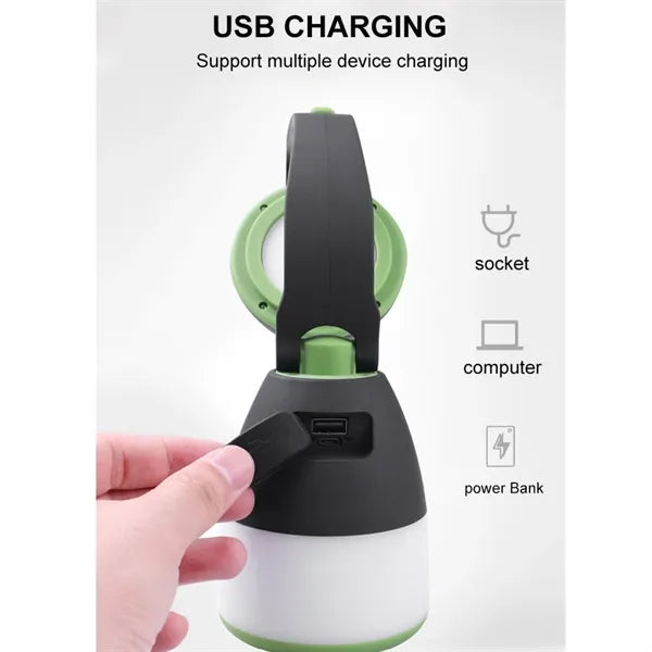 Rechargeable Camping Torch 3 In 1 Desk Lantern