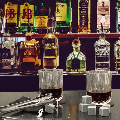 Whiskey Set Glasses Wooden Box Retirement Gifts